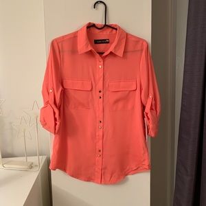 Nwt. Light coral/ orange shirt